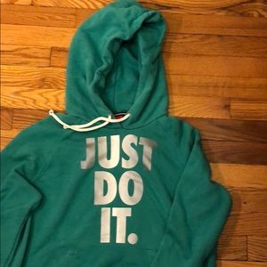 Mint Condition Green Nike Logo Hoodie